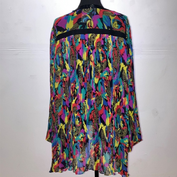 Diane Freis colorful, sheer cardigan - Picture 11 of 13